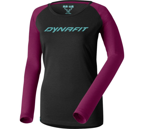 Футболка Dynafit 24/7 L/S Tee Wms - 46/40 - чорний/бордовий Футболка Dynafit 24/7 L/S Tee Wms - 46/40 - чорний/бордовий