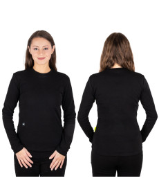 Жіноча футболка з довгим рукавом з підігрівом W-TEC Insulong Lady - чорний/XL