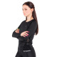 Жіноча футболка inSPORTline T-Long - L - чорна