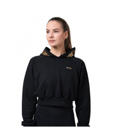 Світшот жіночий Nebbia Golden Crop 824 - чорний/М