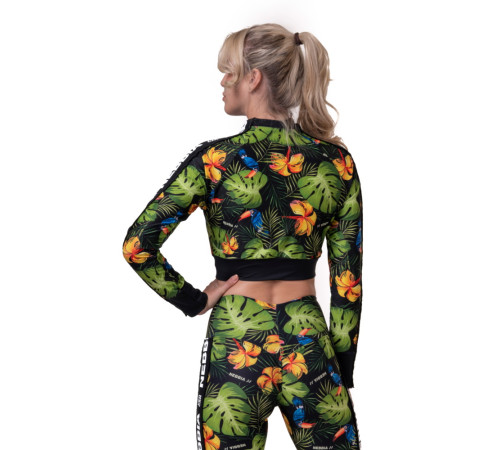 Жіноча кофта Nebbia High-Energy Cropped Jacket 564 - зелений/М Жіноча кофта Nebbia High-Energy Cropped Jacket 564 - зелений/М