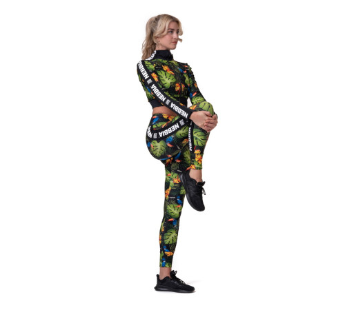 Жіноча кофта Nebbia High-Energy Cropped Jacket 564 - зелений/М Жіноча кофта Nebbia High-Energy Cropped Jacket 564 - зелений/М