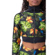 Жіноча кофта Nebbia High-Energy Cropped Jacket 564 - зелений/М