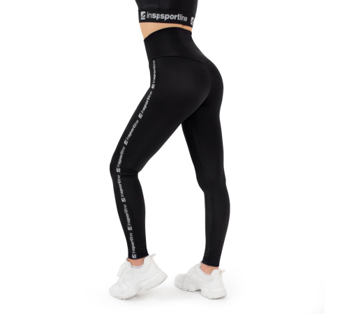 Жіночі легінси inSPORTline Highwaist - М - чорні Жіночі легінси inSPORTline Highwaist - М - чорні