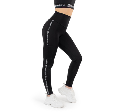 Жіночі легінси inSPORTline Highwaist - М - чорні Жіночі легінси inSPORTline Highwaist - М - чорні