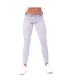  Жіночі легінси Nebbia Boho Style 3D pattern 658 - розмір L / світло-сірий