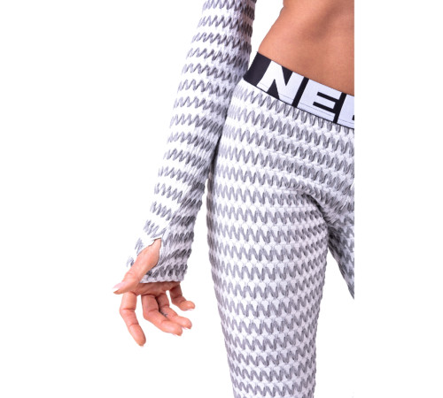 Жіночі легінси Nebbia Boho Style 3D pattern 658 - розмір L / світло-сірий Жіночі легінси Nebbia Boho Style 3D pattern 658 - розмір L / світло-сірий