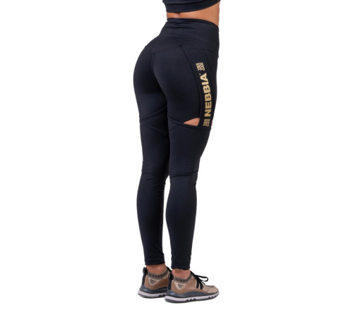 Жіночі легінси Nebbia Honey Bunny 820 - чорні/S Жіночі легінси Nebbia Honey Bunny 820 - чорні/S