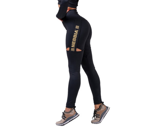 Жіночі легінси Nebbia Honey Bunny 820 - чорні/S Жіночі легінси Nebbia Honey Bunny 820 - чорні/S