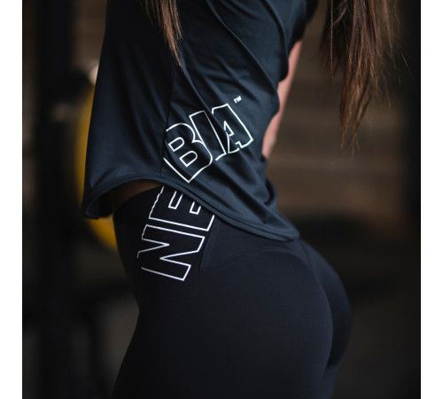 Легінси з високою талією Nebbia FIT Activewear 443 - L - чорний Легінси з високою талією Nebbia FIT Activewear 443 - L - чорний