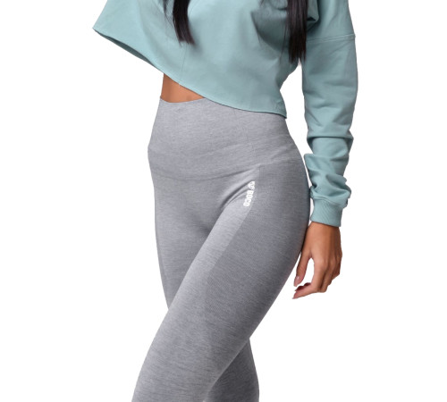 Жіночі легінси Boco Wear Sparkle Grey Melange Shape Push Up - XS/S - сірий