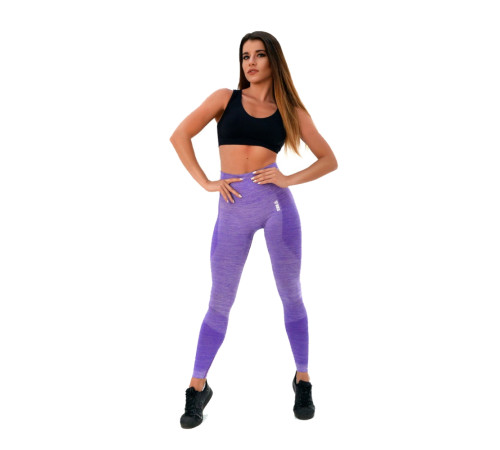 Жіночі легінси Boco Wear Violet Melange Push Up - XS/S - фіолетовий