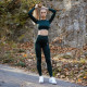 Жіночі легінси Boco Wear Bottle Green Cropped - XS/S - зелений