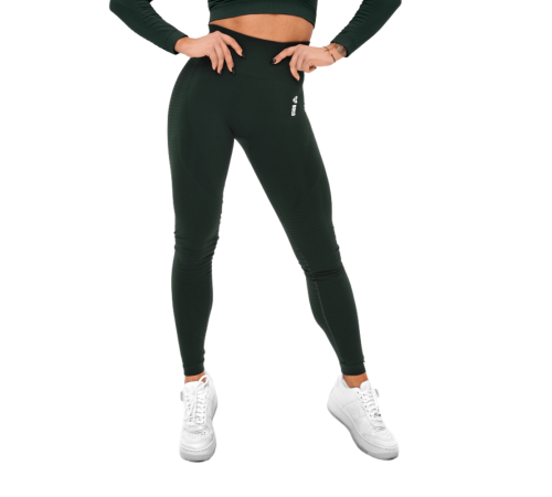 Жіночі легінси Boco Wear Bottle Green Cropped - XS/S - зелений