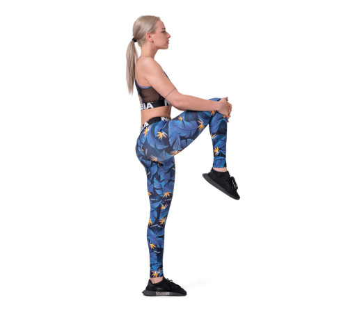 Жіночі легінси Nebbia Mid Waist Ocean Power 566 - синій/М Жіночі легінси Nebbia Mid Waist Ocean Power 566 - синій/М