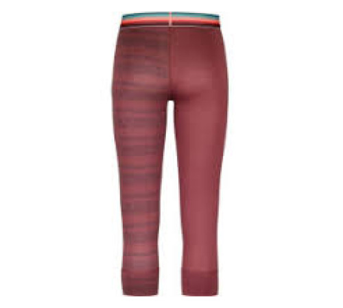 Термоштани ж Ortovox 185 ROCK'N'WOOL LONG PANTS W mountain rose - M - бордові