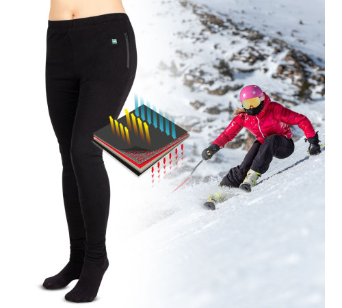 Жіночі штани з підігрівом W-TEC Insupants Lady - чорний/XL Жіночі штани з підігрівом W-TEC Insupants Lady - чорний/XL