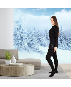 Жіночі штани з підігрівом W-TEC Insupants Lady - чорний/XL