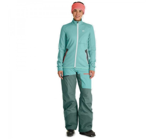 Фліс ж Ortovox FLEECE JACKET W ice waterfall - M - блакитний Фліс ж Ortovox FLEECE JACKET W ice waterfall - M - блакитний