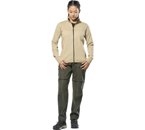 Флісова куртка жіноча Salewa PUEZ WAFFLE HYB PL JACKET W 28860 7180 розмір 46/40 - бежева