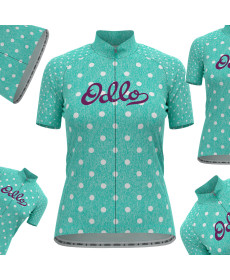 Велоджерсі жіноча OLDO CYCLING STAND-UP COLLAR S/S FULL ZIP ESSENTIAL - М - зелений