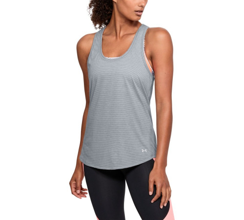 Жіноча майка Under Armour Threadborne Streaker - S - сіра Жіноча майка Under Armour Threadborne Streaker - S - сіра