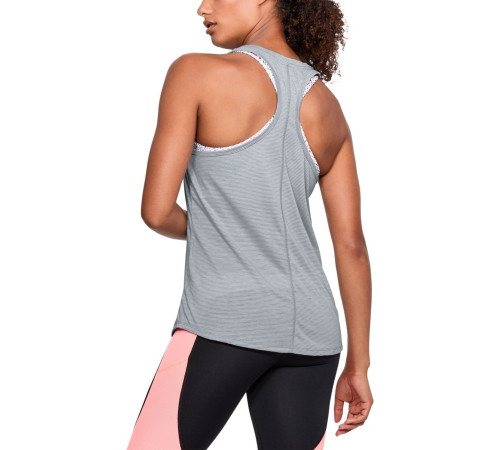 Жіноча майка Under Armour Threadborne Streaker - S - сіра Жіноча майка Under Armour Threadborne Streaker - S - сіра