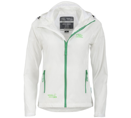 Вітрівка жіноча Highlander Stow & Go Pack Away Rain Jacket 6000 mm White S Вітрівка жіноча Highlander Stow & Go Pack Away Rain Jacket 6000 mm White S