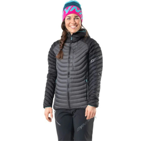Куртка жіноча Dynafit RADICAL DWN W HOOD JKT 70915 0911 розмір 46/40 - чорно-сіра