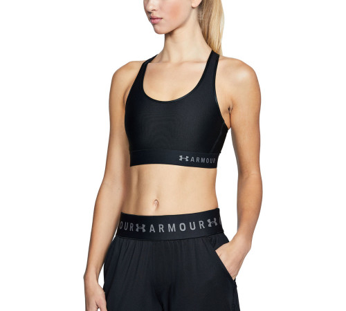 Жіночий спортивний топ Under Armour Mid Keyhole - XS - чорний Жіночий спортивний топ Under Armour Mid Keyhole - XS - чорний