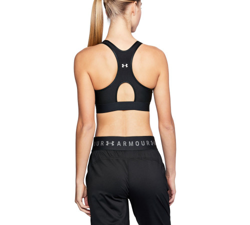 Жіночий спортивний топ Under Armour Mid Keyhole - XS - чорний Жіночий спортивний топ Under Armour Mid Keyhole - XS - чорний