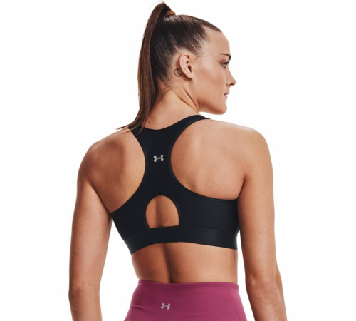 Жіночий спортивний топ Under Armour Mid Keyhole - XS - чорний Жіночий спортивний топ Under Armour Mid Keyhole - XS - чорний