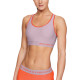 Жіночий спортивний топ Under Armour Mid Keyhole - XS - сіро-помаранчевий