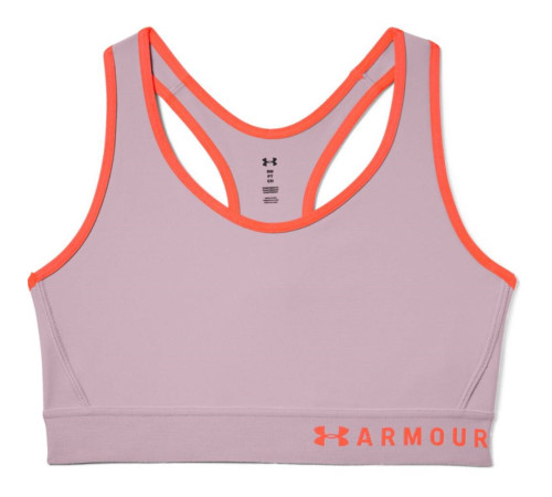 Жіночий спортивний топ Under Armour Mid Keyhole - XS - сіро-помаранчевий Жіночий спортивний топ Under Armour Mid Keyhole - XS - сіро-помаранчевий