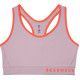 Жіночий спортивний топ Under Armour Mid Keyhole - XS - сіро-помаранчевий
