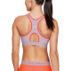 Жіночий спортивний топ Under Armour Mid Keyhole - XS - сіро-помаранчевий