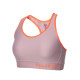 Жіночий спортивний топ Under Armour Mid Keyhole - XS - сіро-помаранчевий
