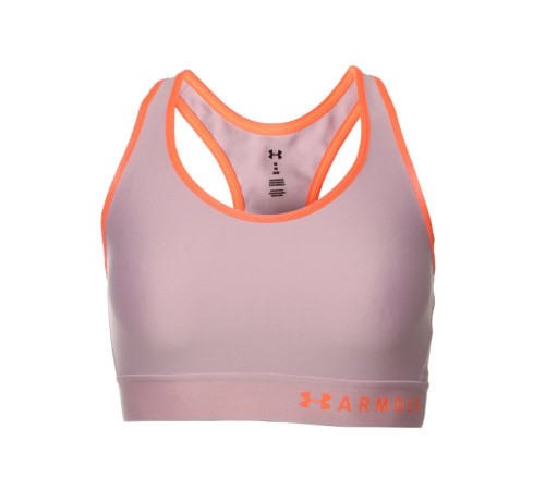 Жіночий спортивний топ Under Armour Mid Keyhole - XS - сіро-помаранчевий Жіночий спортивний топ Under Armour Mid Keyhole - XS - сіро-помаранчевий