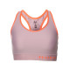 Жіночий спортивний топ Under Armour Mid Keyhole - XS - сіро-помаранчевий