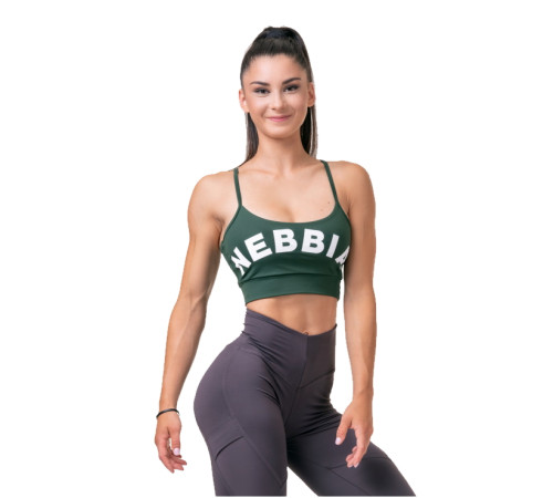 Спортивний бюстгальтер Nebbia Classic Hero 579 - зелений/L Спортивний бюстгальтер Nebbia Classic Hero 579 - зелений/L
