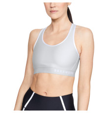 Жіночий спортивний топ Under Armour Mid Keyhole - S - сірий