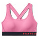 Жіночий спортивний бюстгальтер Under Armour Mid Crossback - XS - рожевий