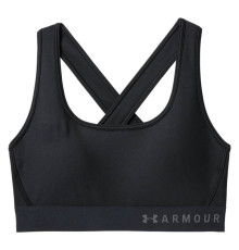 Жіночий спортивний бюстгальтер Under Armour Mid Crossback - XS - чорний/графіт