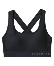 Жіночий спортивний бюстгальтер Under Armour Mid Crossback - XS - чорний/графіт