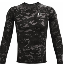 Чоловіча компресійна кофта Under Armour HG Armor Camo Comp LS - чорний камуфляж/L