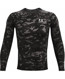 Чоловіча компресійна кофта Under Armour HG Armor Camo Comp LS - чорний камуфляж/XL