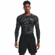 Чоловіча компресійна кофта Under Armour HG Armor Camo Comp LS - чорний камуфляж/XL