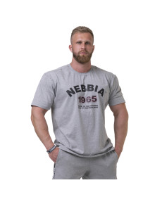 Чоловіча футболка Nebbia Golden Era 192 - сірий/XXL