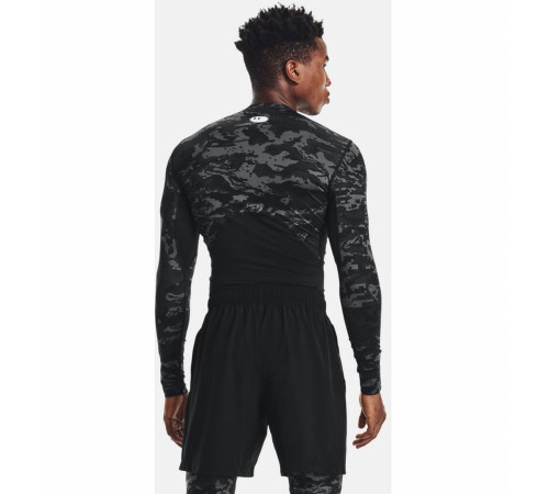 Чоловіча компресійна кофта Under Armour HG Armor Camo Comp LS - чорний камуфляж/S Чоловіча компресійна кофта Under Armour HG Armor Camo Comp LS - чорний камуфляж/S
