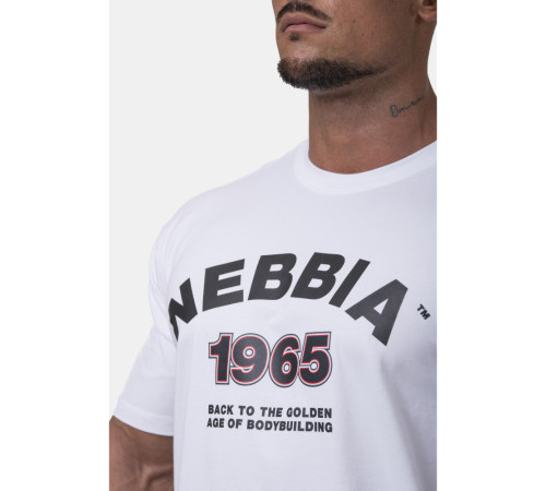 Чоловіча футболка Nebbia Golden Era 192 - білий/XL Чоловіча футболка Nebbia Golden Era 192 - білий/XL